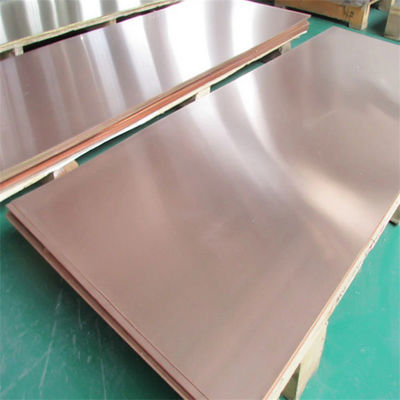 35-45 Hardness Customized Request 99.999% Pure Copper Sheet/Plate 0.3mm-5mm Thickness