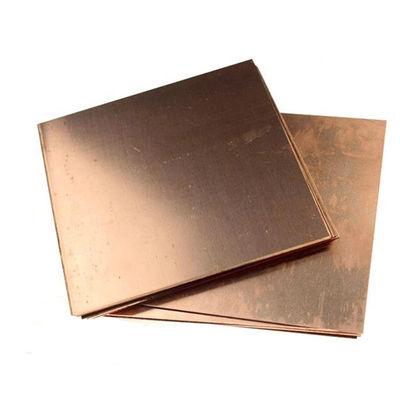 35-45 Hardness Customized Request 99.999% Pure Copper Sheet/Plate 0.3mm-5mm Thickness